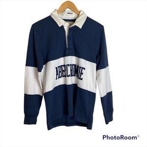 VTG Abercrombie Y2K Rugby Cloth Polo Long Sleeve